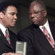 The Greatest with the other greatest, Ali & Aaron, in 2001. Ali once said Hank was “the only man I idolize more than myself.”
